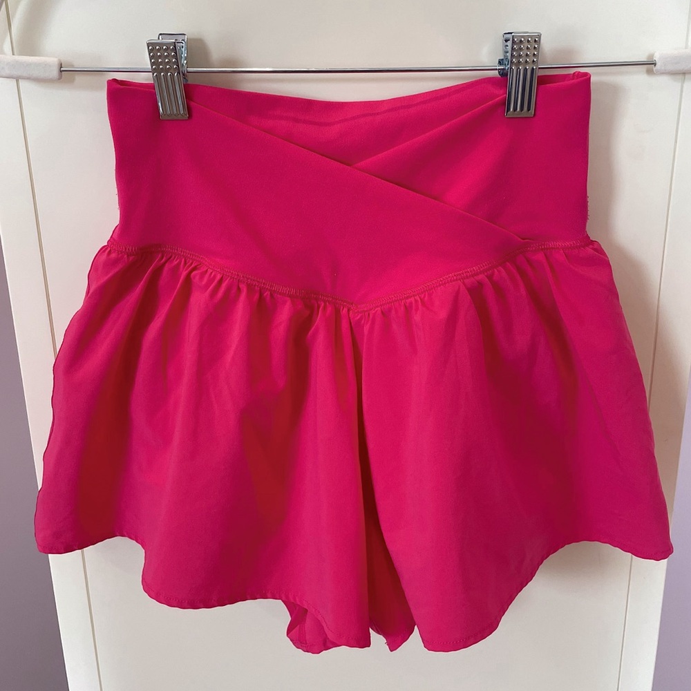 Pink Aerie Crossover Shorts